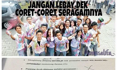 MEME LUCU : Kumpulan Meme Sindiran ke ABG yang Coret-Coret Seragam Sekolah