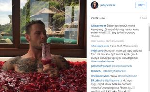 SENSASI ARTIS : Jupe Ungkap Bule Mandi Kembang yang Dipamerkannya di Instagram