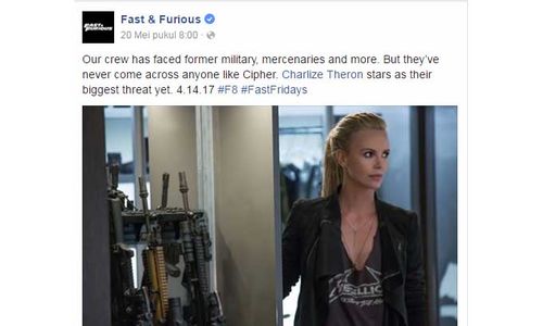 FILM FAST AND FURIOUS: Bocoran! Cewek Fans Metallica Ini Jadi Musuh Toretto di Fast 8