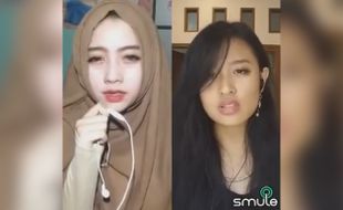 VIDEO UNIK YOUTUBE : Ada Penampakan Kuntilanak di Video Smule Dua Gadis Cantik Ini