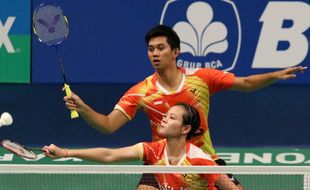 INDONESIA OPEN 2016 : Nyaris Imbangi Ganda Campuran Nomor 1, Alfian/Annisa Tumbang