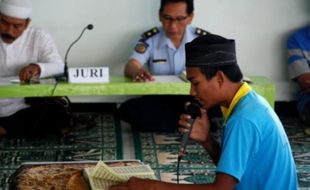 RAMADAN 2016 : LP Ambarawa Lombakan Azan dan Bacaan Alquran Warga Binaan