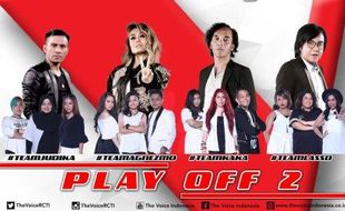 THE VOICE INDONESIA RCTI : Play Off 2: Inilah 12 Kontestan yang Tampil Malam Ini