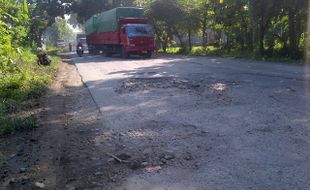 LEBARAN 2016 : Jalan Rusak dan Proyek Infrastruktur Jadi Kendala Jalan Alternatif Boyolali