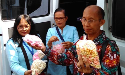 MAKANAN BERBAHAYA : Makanan Megandung Rhodamin B Ditemukan Beredar di Pasar Wates