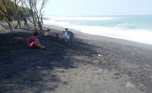 GELOMBANG TINGGI PANTAI SELATAN : Gelombang Laut Normal, Nelayan Mulai Mencari Ikan