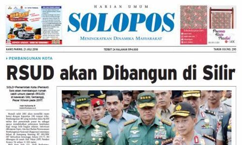 SOLOPOS HARI INI : RUSD akan Dibangun di Silir