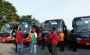 FOTO ARUS BALIK : Ratusan Karyawan IPC Pelindo II Balik ke Jakarta