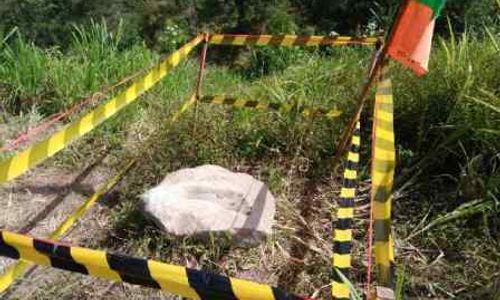 BENDA PURBAKALA BOYOLALI : Warga Temukan Batu Tapak Bima di Sekitar Bukit Gancik