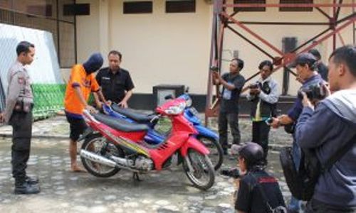 BEGAL MAGETAN : Polisi Ciduk 2 Tersangka Begal Sepeda Motor di Magetan