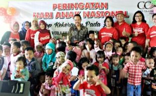 HARI ANAK NASIONAL : Karyawan Coca Cola Rayakan HAN 2016 Bersama Anak TK dan PAUD