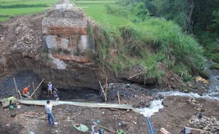 INFRASTRUKTUR BOYOLALI : Jembatan Santren Teras Mulai Dibangun