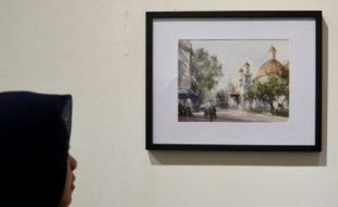 FOTO PAMERAN SENI : 70 Karya 50 Sketser di Galeri Semarang