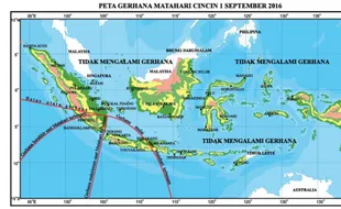 FENOMENA ALAM : 1 September 2016 Gerhana Matahari Cincin Lewati Indonesia