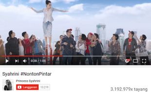 YOUTUBE SYAHRINI : Video Pertama Syahrini Ditonton 3,1 Juta Kali dalam 4 Hari