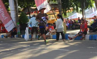 HUT RI : Tercepat, Anggota Kodam V Brawijaya Jadi Juara di Lari Merdeka Pacitan