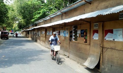 Bekas Pasar Darurat Bangunharjo Solo Jadi Tempat Mesum