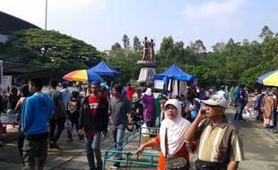 PKL SOLO : Penghitungan Lapak Kosong Sunday Market Dilakukan Pedagang