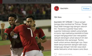 Irfan Bachdim Bangga Lihat Suporter yang Padati Manahan