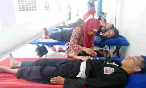 Tangkal Kesan Arogan, Anggota PSHT Sumbangkan Darah di Sragen