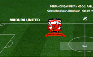 ISC A 2016 : MADURA UNITED VS SRIWIJAYA FC : Preview, Prediksi dan Prakiraan Pemain