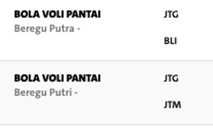 PON 2016 :  Voli Pantai Putra Putri Jawa Tengah Raih Kekalahan