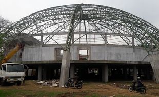 Konstruksi Kubah Convention Hall Boyolali Mulai Dibangun