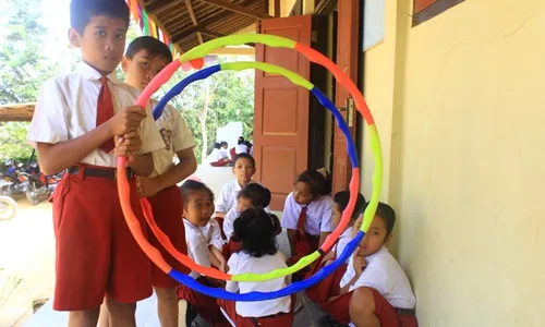 PENDIDIKAN PACITAN : Begini Aktivitas di SDN III Gunungsari yang Hanya Miliki 15 Siswa