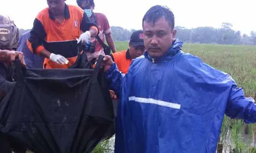 KECELAKAAN SLEMAN : Paimin Ditemukan Kaku di Sawah