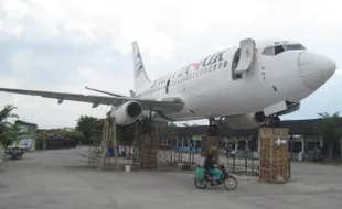 WISATA KLATEN : Ada Pesawat Boeing 737 Di Objek Wisata Kuliner Janti