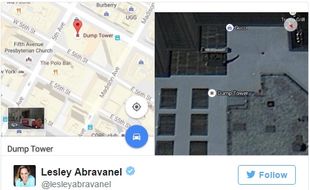 Di Google Map, Trump Tower Ganti Nama Jadi “Tempat Sampah”