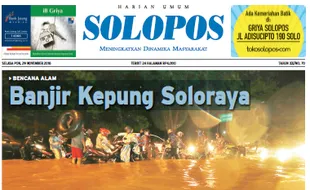 SOLOPOS HARI INI : Banjir Kepung Soloraya