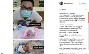 Selamat! Cyntha Lamusu Lahirkan Bayi Kembar