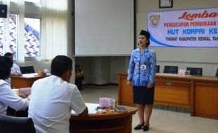 HUT Korpri di Kendal Ditandai Lomba Ucapkan Pembukaan UUD 1945