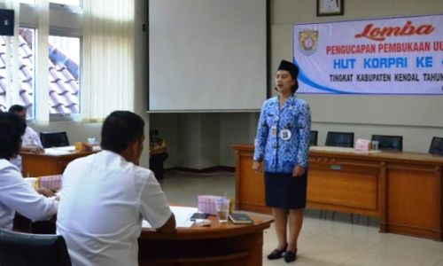 HUT Korpri di Kendal Ditandai Lomba Ucapkan Pembukaan UUD 1945