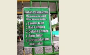 PENDIDIKAN SEMARANG : Pria Bertato Dilarang Antar Anak ke Sekolah Ramai Dibahas di MIK Semar