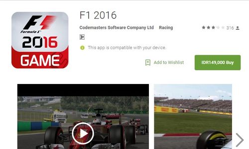 GAME TERBARU : Game F1 2016 Bisa Dimainkan di Android