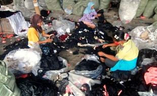 FOTO KERAJINAN SEMARANG : Kain Limbah Garmen Bermanfaat