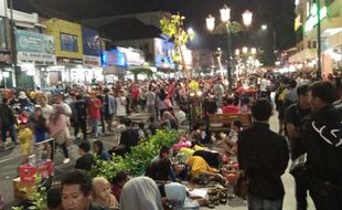 Malam Tahun Baru, Jalan Malioboro Bebas dari Kendaraan Bermotor