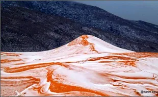 Pertama Dalam 37 Tahun, Ini Indahnya Salju di Sahara