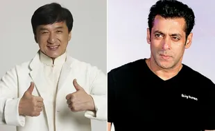 BOLLYWOOD : Ngefans Berat, Jackie Chan Kunjungi Salman Khan di India