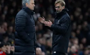 LIGA INGGRIS : Mourinho-Klopp Ribut di Laga MU Vs Liverpool