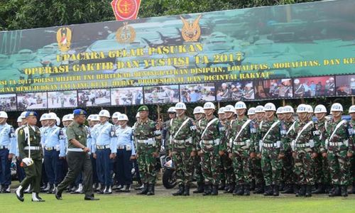 KINERJA TNI : Operasi Gaktib dan Yustisi Pom TNI 2017 Resmi Dimulai