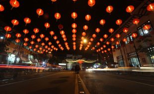 TAHUN BARU IMLEK : Lampion Imlek Sargede-Jensud Solo Jadi Buruan Selfie