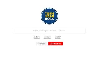 TURN BACK HOAX : Medsos Jadi Sumber Utama Penyebaran Hoax