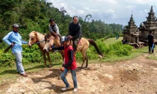 FOTO WISATA SEMARANG : Bisa Berkuda ke Candi Gedongsongo