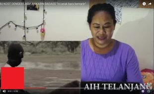 VIDEO UNIK : Begini Reaksi Ibu Kos Lihat Video Klip "Badass" Awkarin