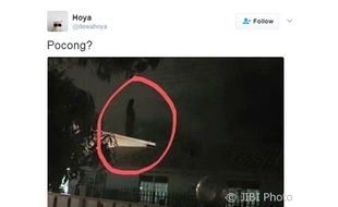 KISAH MISTERI : Foto Mirip Penampakan Pocong, Netizen Gagal Ketakutan