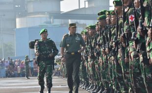 Yonif 405/Surya Kusuma Gantikan Yonif 413/Bremoro di Papua