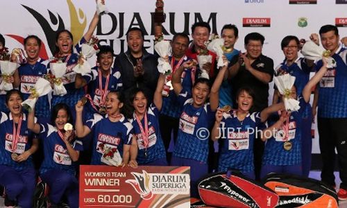 Juara Djarum Superliga 2017, Tim Putri Mutiara Cardinal Ukir Sejarah